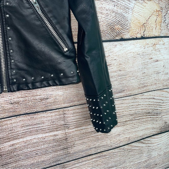Blank NYC Faux Leather Rose Studded Jacket - Picture 9 of 14